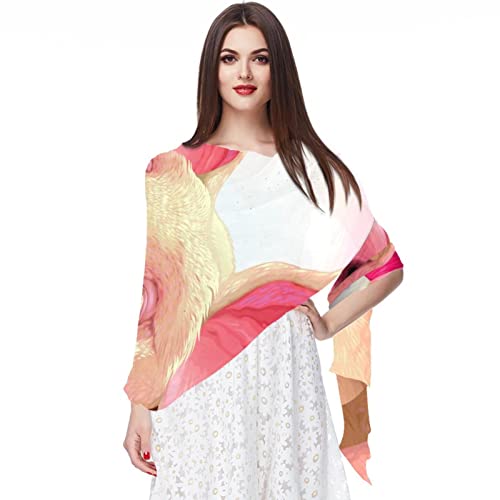 Écharpe en mousseline de soie vintage haut de gamme étole multicolore pour cérémonie