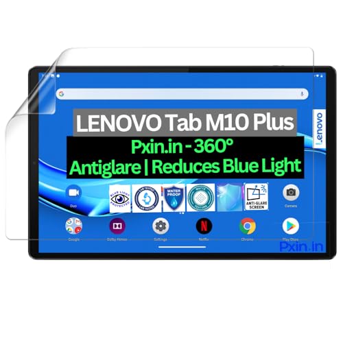 Image of Pxin Tablet Anti Bluelight and Anti Glare Screen Guard compatible with LENOVO Tab M10 Plus | BLUVLightblock Tech | Scratch Proof | Prevents bluelight | Eye Protection | No Dry Eyes