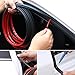 Mandark Car Door Seal Strip, Rubber Double Layer Vehicle Weather Stripping, 32.8ft 5 Hole Soundproof Self Adhesive Automotive Sealing Strip Accessories, Universal for SUV, Truck, RV (Black-1)