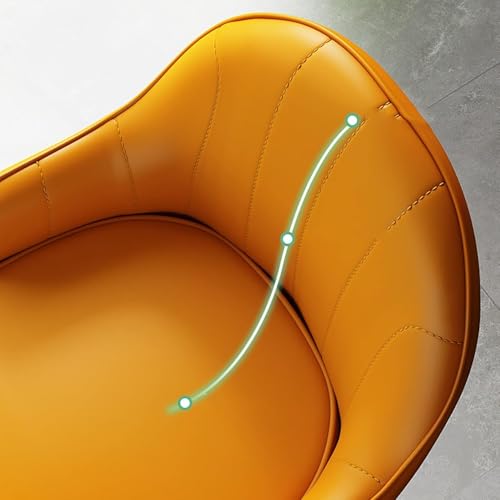 Tabourets de bar cuir gris avec dossier au design moderne et épuré