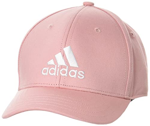adidas Bball Cap COT Hat Unisex, Wonder Mauve/White, OSFM