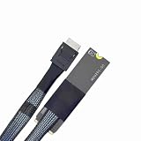 Cosentoll OCuLink SFF-8611 4i Stecker auf SFF-8612 4i Buchse Verlängerungskabel, PCIe 4.0 x4, 16 GT/s High-Speed Datenkabel, Kompatibel mit SCSI (SAS) und NVMe SSD, 40cm