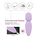 Mini Wand Massager Small Cordless Hand-held Massager Quiet Waterproof Massager Rechargeable Personal Massager for Neck Shoulder Back Body [4.35 * 1.18 inches]