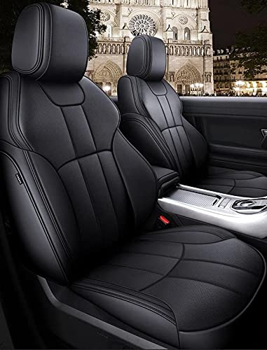 Pegasus Premium PU Leatherite Car Seat Cover for KIA Seltos (Black)(Set of Front & Rear Seat Cover Only)