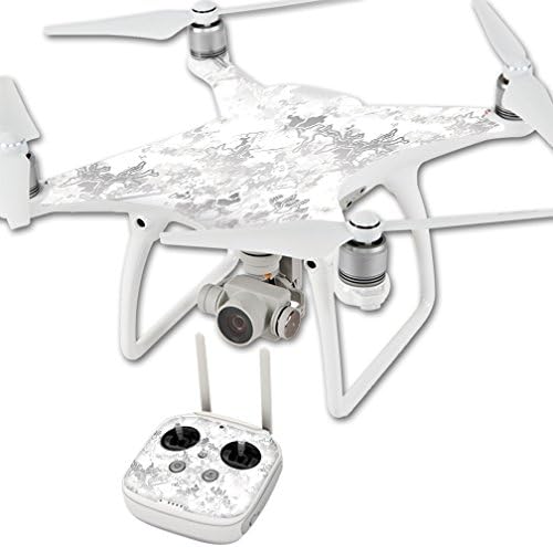 MightySkins - Skin compatible con DJI Phantom 4 Quadcopter Drone Wrap Sticker Skins TrueTimber Viper Snow