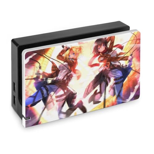 Switchドック ケース 進撃の巨人 Switch用ドックカバー かわいい キャラクター Switchベースカバー 衝撃吸収 薄型 防塵 装着簡単 スイッチ保護ケース 耐久性が良い 全面保護 スイッチベース