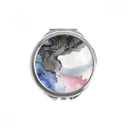 Miroir portable aquarelle de maquillage de poche pour corriger le teint instantanément