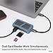 uni USB C Hub 4K, USB Type C 6-in-1 Adapter with 4K HDMI, 100W Power Delivery, 2 USB 3.0, Micro/SD Card Readers, Thunderbolt 3 Compatible with iPad Pro 2020, MacBook Pro, Chromebooks and More