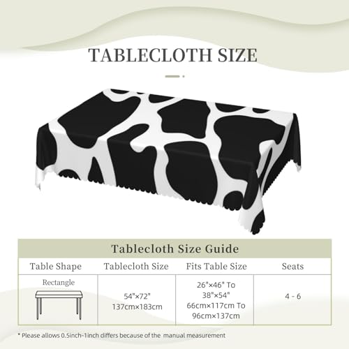Nappe imperméable imprimée vache lavable et infroissable - 5