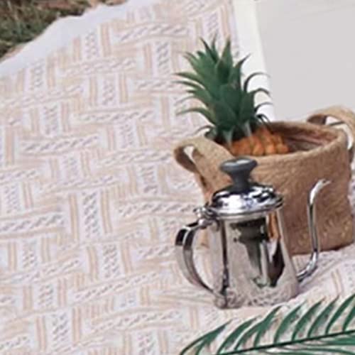 Tapete de Piquenique, Cobertor de Piquenique Lavável na Máquina Moderno para Parques (Damasco 180x18