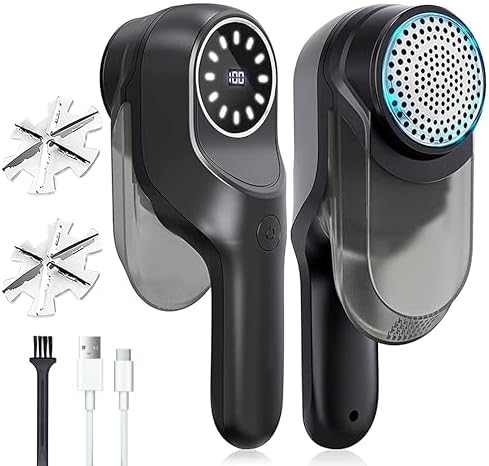 Rasoio Elettrico Per Tessuti 2600 MAh Ricaricabile - Rimuovi Pelucchi E Palline Con Spazzola Inclusa, Portatile Per Vestiti E Divani