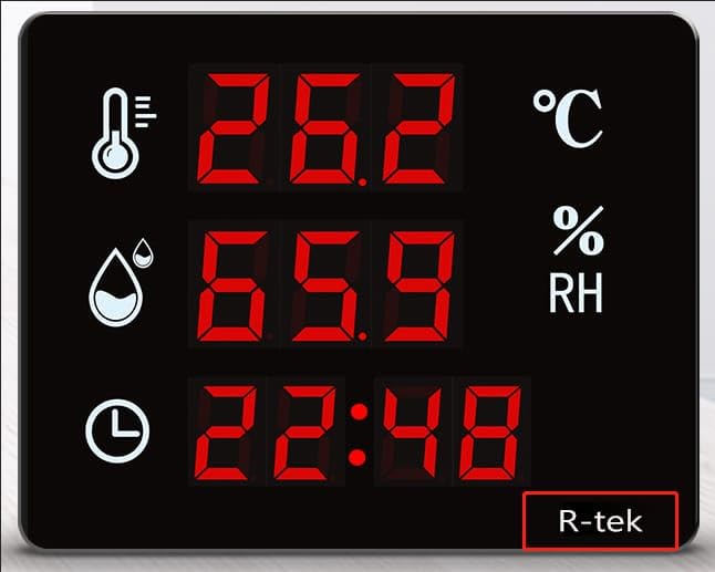 R-TEK Digital Room Thermometer with Humidity Incubator Meter and Accurate Temperature Indicator Wall Mounting LCD Digital Clock Monitor for Indoor (BLACK) (B0CT5QX83S) Amazon Price History, Amazon Price Tracker