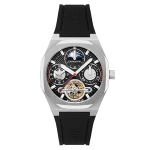 Thomas Earnshaw Discovery Drake Dual Time Date Open Heart Automatic ES-8315-01