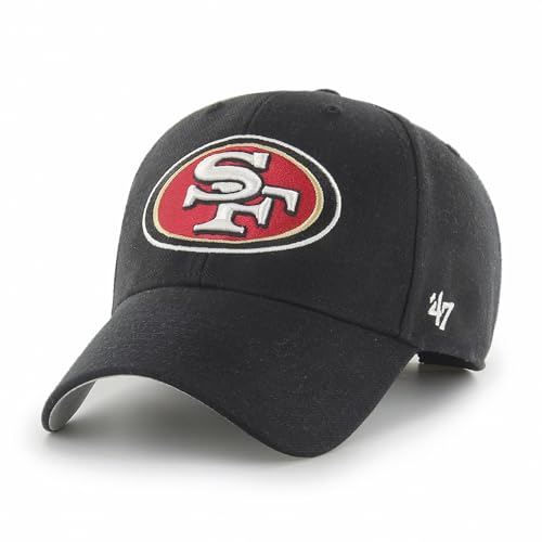 Casquette San Francisco 49ers MVP noire homme ajustable et respirante