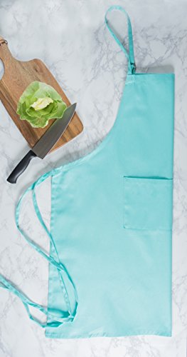 Dii Everyday Basic Kitchen Collection, Chef Apron, Aqua #TOP5
