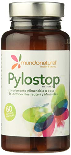 Mundonatural - Pylostop, Complemento Alimenticio, 60 Cápsulas, 34 Gr