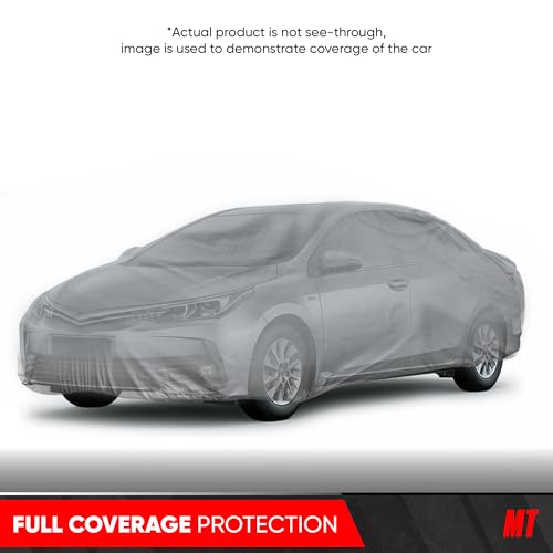 Image of MotorTrend Custom Fit Car Cover for Toyota Corolla 2002-2018, All-Weather Protection for Cars Trucks & SUVs, UV Resistant Waterproof Scratch-Resistant, Vehicle Cover for Outdoor & Indoor