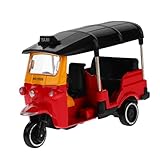 Modèle de tricycle vintage - la dureté de l'alliage et du matériau plastique peut empêcher la déformation sous une usure normale, modèle de voiture rétro