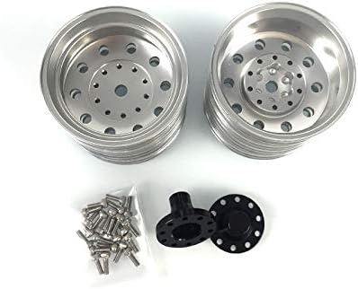 TOUCAN RC HOBBY Lesu Rear Wheels Metal Hub for Model 1/14 Rc Trailer Tractor Truck Tmy DIY