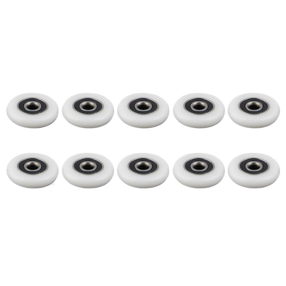 Wymiana kółek w drzwiach prysznicowych, 10 szt. 23 mm/25 mm/27 mm rolki do drzwi szafek łazienkowych, akcesoria kabin prysznicowych, łożysko rolkowe(25mm)