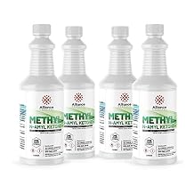 Alliance Chemical Methyl n-Amyl Ketone MNAK - 1 Gallon - 4 32 FL Oz Bottles - Industrial MEK Solvent Grade - Auto OEM, Coatings, Paints