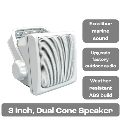 Altavoces universales impermeables de 4 ohmios y 60W para instalación en exterior e interiores 2