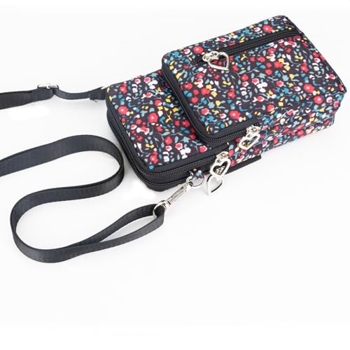 Image of JANKS Small Crossbody Bag for Women - Mini Phone Purses with Crossbody Strap and Wallet - Nylon Arm Bag