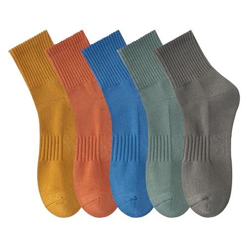 Image of MAGIARTE Womens Mini Crew Ankle Socks Athletic Casual Cotton Socks for Women