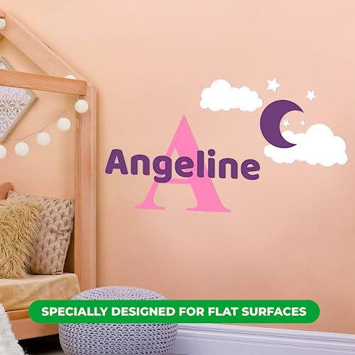 Vinilo decorativo personalizado EGD nombre de luna y estrellas miniatura 3