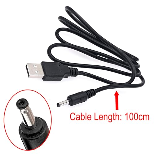 JZK 1M Elektrisches Zahnbürste Ladekabel für Fairywill FWP11 FW-508 FW-507 FW-917 SG-508 D1 D3 D7 D8 E6 E10 P11 TB-508, Ersatz Ladegerät Kabel Ladeleitung USB-auf-DC 5V hohlstecker Netzkabel