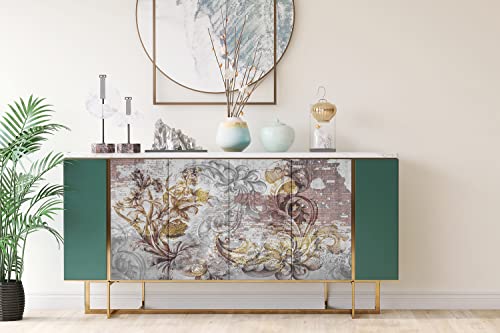 Pegatinas para muebles adhesivas Coloray lámina floreciente 100x50cm 4