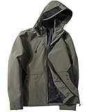 Lavabile in lavatrice AnyuA Light Bomber Jacket Giacca Uomo Esercito Verde 3XL