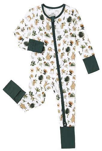 Image of SUZEL Baby Boys Girls Footless Pajamas - Viscose from Bamboo Zippy Pjs Sleep 'N Play - Infant One Piece Romper - 0-24 Months