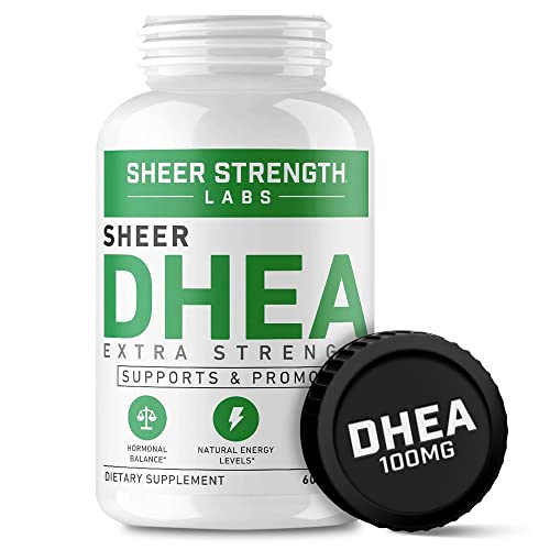 Sheer Strength Dhea 100Mg Supplement For Men - No Gmo Vegan Dhea Supplementation - Made In Usa - 60 Capsules #TOP7