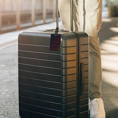 Luggage Tag Retro-Neon-Sign-Manatee Baggage Handbag School Bag Suitcase Name Id Card Label #TOP4