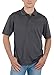 ALL Polo Men's Polo Shirt – Performance Quick Dry Short Sleeve Lightweight Regular Fit Classic Pique Casual Collared Top 8844 Charcoal L