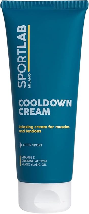 SPORTLAB Milano - COOLDOWN CREAM - Crema relajante y descontracturante para los músculos después del deporte | Árnica descontracturante, Escina con acción drenante y Aceite de Ylang Ylang con propieda