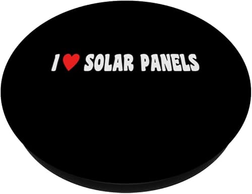 Miniatura 2 de Vintage Renewable Energy I Love Solar Panel Solar Power PopSockets Standard PopGrip