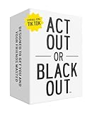 Do or Drink Act Out or Black Out Charades Drinking Card Games for Adults, Fun Adult Game with 350 Prompts - Great Party Game for Game Night, Bachelorette Parties, Couples, and More