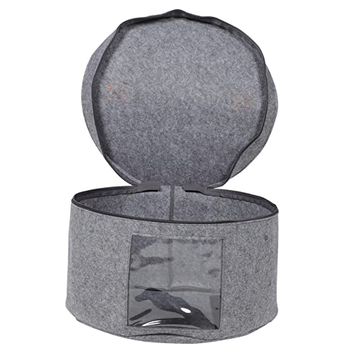 FUNNETOYU Caja Para Guardar Sombreros De Almacenamiento Redonda Estuche De Viaje Para Sombreros Organizador Para Uso Casa o Viajes