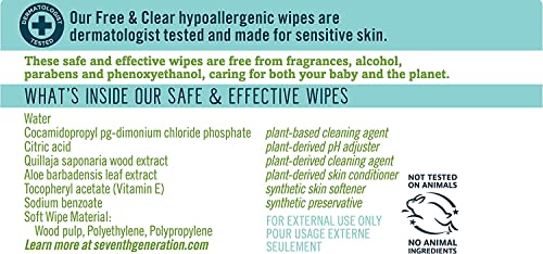 Seventh Generation Baby Wipes And Clear 64 Count, Pack Of 12 #TOP1