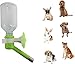 Choco Nose H590 Patented No Drip Small-Medium Sized Dog Water Bottle, Cat Water Feeder, Leak-Proof Pet Water Bottle, Mess-Free, BPA-Free, 11.2 Oz / 330 Ml. Nozzle Diameter: 16mm (Apple Green)