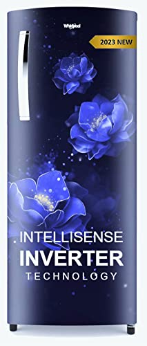 Whirlpool 207 L 5 Star Inverter Direct-Cool Single Door Refrigerator (230 IMPRO PRM 5S INV SAPPHIRE ABYSS-Z, Sapphire Abyss, Up to 7 Days of Garden Freshness, 2023 Model)