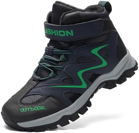 ASHION Winterschuhe Kinder Winterstiefel Jungen Mädchen Schneestiefel Wanderstiefel Warm Gefütterte Stiefel