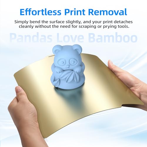Image of BIQU PyroGrip Smooth PEI+Textured PEI Build Plate for Bambu-Lab P1P P1S P2S X2D X1C X1E A1 257x257mm, Double Sided PEI Spring Steel Build Plate Flexible Sheet Print Bed Removable Surface Platform