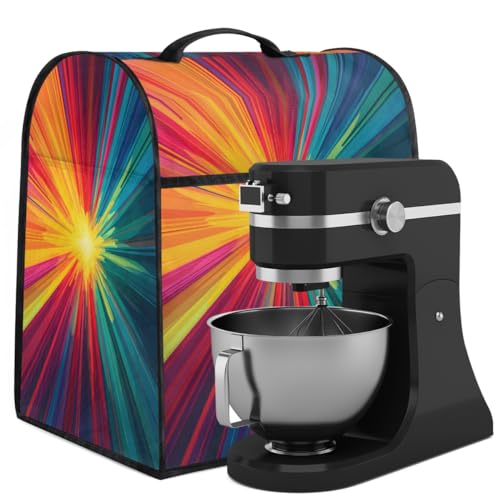 Coffee Maker Cover Colorful Pattern Kitchen Appliance Covers Small Appliance Covers Blender Cover Juicer Cover Dust Covers for Kitchen Appliances with Top Handle and Pockets,Washable,B562
