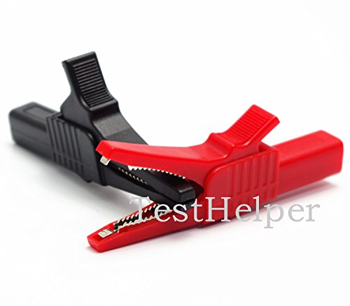 Testhelper Ac262 Testing Probe Insulated Alligator Crocodile Clip Clamps 4Mm Banana Plug Socket (1) #TOP6