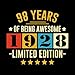 98 Years Of Being Awesome 1928 Limited Edition: Erinnerungsbuch zum 98. Geburtstag in Schwarz und Gold | Perfekt zum Festhalten von Gästewünschen und Fotos | Ideales Geschenk für Männer und Frauen