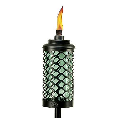 blue tiki - TIKI Brand Honeycomb Outdoor Torch, Blue - Decorative Outdoor Lighting for Patio, Backyard, and Lawn, 65 in, 1120112