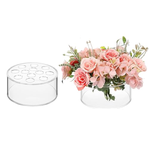 2 Pack Round Acrylic Vase